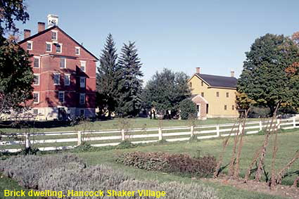 Brick dwelling, Hancock Shaker Village, Massachusetts, USA Brick dwelling, Hancock Shaker Village, Massachusetts, USA