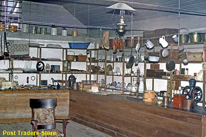 Interior of Post Traders Store, Fort Laramie, WY, USA Interior of Post Traders Store, Fort Laramie, WY, USA