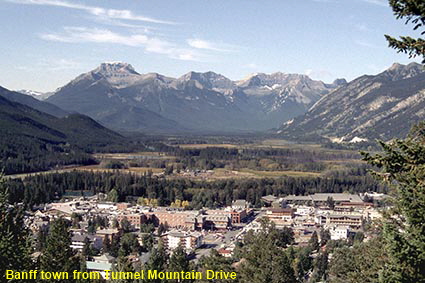  Banff town from Tunnel Mountain Drive, Alberta, Canada