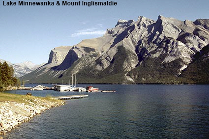 Lake Minnewanka & Mount Inglismaldie, Alberta, Canada Lake Minnewanka & Mount Inglismaldie, Alberta, Canada