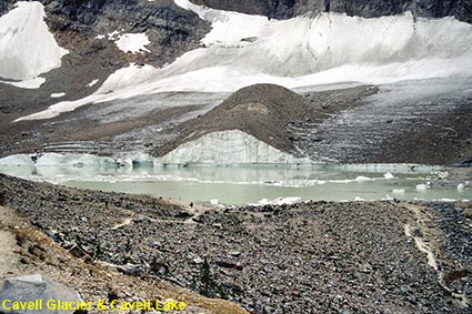 Cavell Glacier & Cavell Lake, Jasper National Park, Alberta, Canada Cavell Glacier & Cavell Lake, Jasper National Park, Alberta, Canada