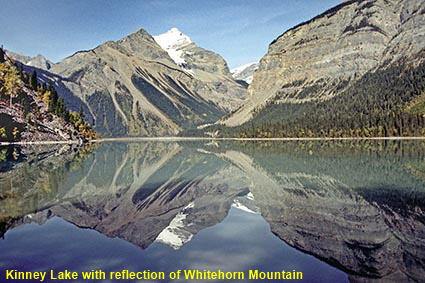  Kinney Lake with reflection of Whitehorn Mountain, BC, Canada