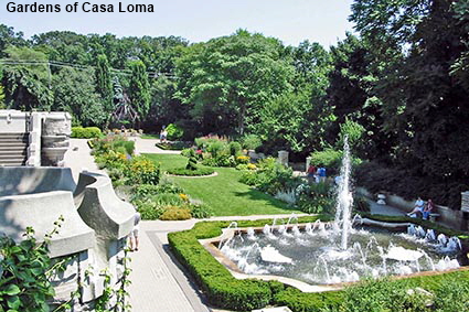 Gardens of Casa Loma, Toronto Ontario, Canada Gardens of Casa Loma, Toronto Ontario, Canada