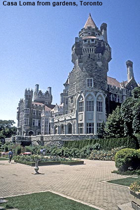 Casa Loma from gardens, Toronto, Ontario, Canada Casa Loma from gardens, Toronto, Ontario, Canada