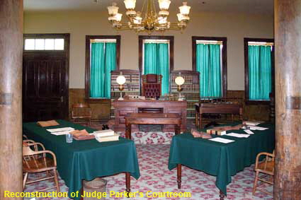 Reconstruction of Judge Parker's Courtroom, Fort Smith National Historic Site, AR, USA Reconstruction of Judge Parker's Courtroom, Fort Smith National Historic Site, AR, USA