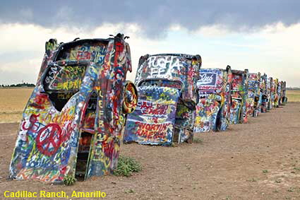 Cadillac Ranch, Amarillo, TX, USA