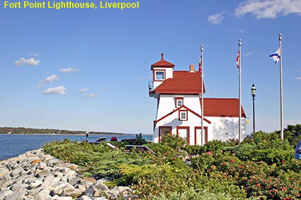 Fort Point Lighthouse, Liverpool, NS, Canada Fort Point Lighthouse, Liverpool, NS, Canada