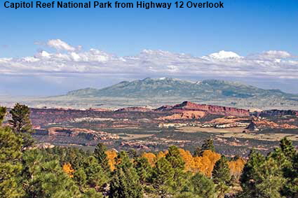 Capitol Reef National Park from Highway 12 Overlook, UT, USA Capitol Reef National Park from Highway 12 Overlook, UT, USA
