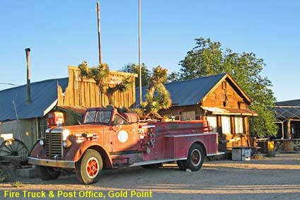 Fire Truck & Post Office, Gold Point, NV, USA