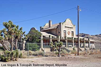  Las Vegas & Tonopah Railroad Depot, Rhyolite, NV, USA