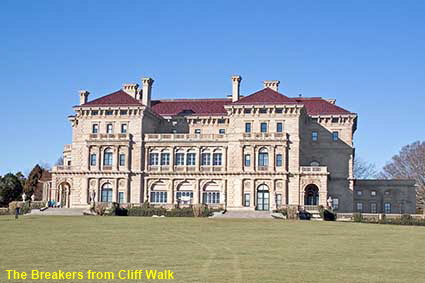  The Breakers from Cliff Walk, Newport, RI, USA