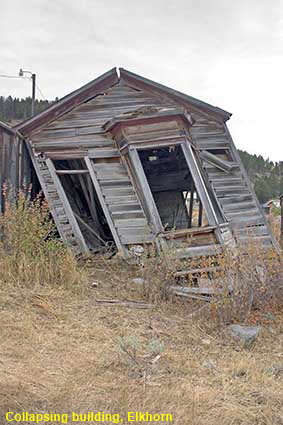  Collapsing building, Elkhorn, MT, USA