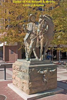  Statue of Kid Russell & Monte, Central Avenue, Great Falls, MT, USA