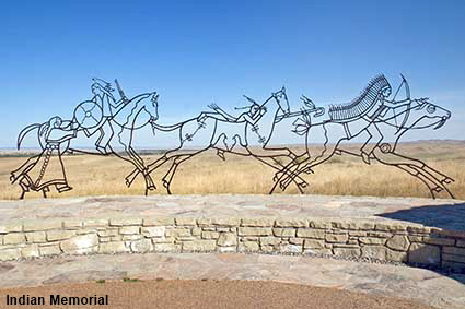  Indian Memorial, Little Bighorn Battlefield, MT, USA