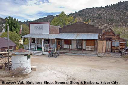  Brewery Vat & former Butchers Shop, General Store & Barbers, Silver City, ID, USA