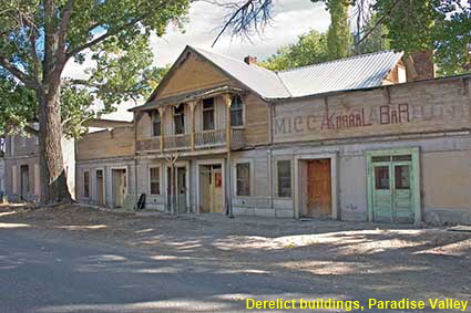  Derelict buildings, Paradise Valley, NV, USA