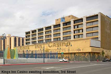  Kings Inn Casino awaiting demolition, 3rd Street, Reno, NV, USA