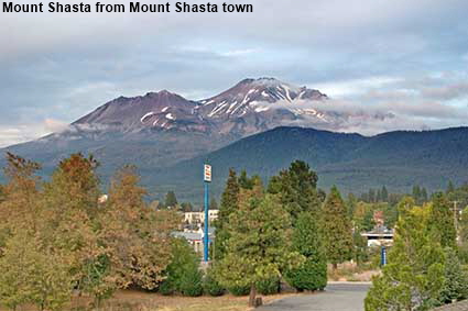 Mount Shasta from Mount Shasta, CA, USA Mount Shasta from Mount Shasta, CA, USA
