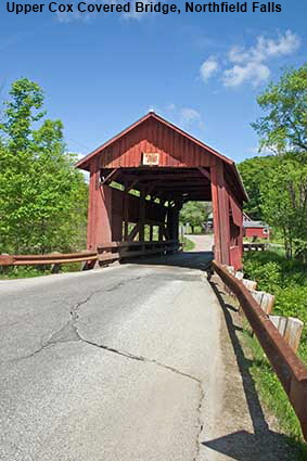 Upper Cox Covered Bridge, Northfield Falls, VT, USA Upper Cox Covered Bridge, Northfield Falls, VT, USA