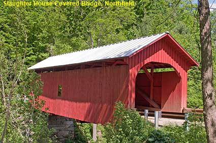 Slaughter House Covered Bridge, Northfield, VT, USA Slaughter House Covered Bridge, Northfield, VT, USA