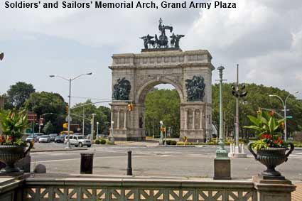  Soldiers' and Sailors' Memorial Arch, Grand Army Plaza, Brooklyn, NYC, NY, USA