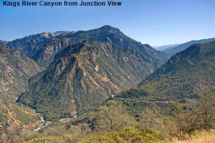 Kings River Canyon from Junction View, Kings Canyon National Park, CA, USA Kings River Canyon from Junction View, Kings Canyon National Park, CA, USA