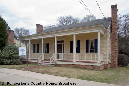 Dr Pemberton's Country Home (inventor of Coca-Cola recipe), Broadway, Columbus, GA, USA Dr Pemberton's Country Home (inventor of Coca-Cola recipe), Broadway, Columbus, GA, USA