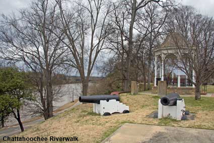 Chattahoochee Riverwalk from near amphitheatre, Columbus, GA, USA Chattahoochee Riverwalk from near amphitheatre, Columbus, GA, USA