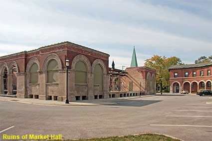 Ruins of Market Hall, Pullman SHS, Chicago, IL, USA Ruins of Market Hall, Pullman SHS, Chicago, IL, USA