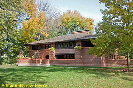 Arthur B Heurtley House (Lloyd Wright)l, 318 Forest Avenue, Oak Park, IL, USA
