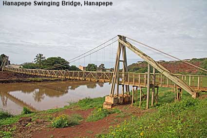 Hanapepe Swinging Bridge, Hanapepe, Kauai, HI, USA Hanapepe Swinging Bridge, Hanapepe, Kauai, HI, USA