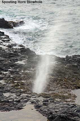 Spouting Horn blowhole, Kauai, HI, USA Spouting Horn blowhole, Kauai, HI, USA