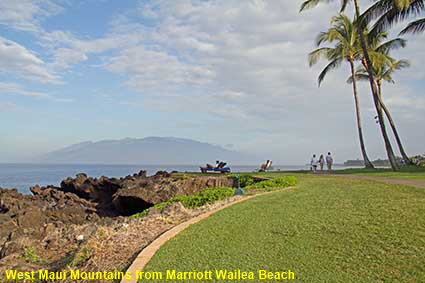 West Maui Mountains from Marriott Wailea Beach, Maui, HI, USA West Maui Mountains from Marriott Wailea Beach, Maui, HI, USA