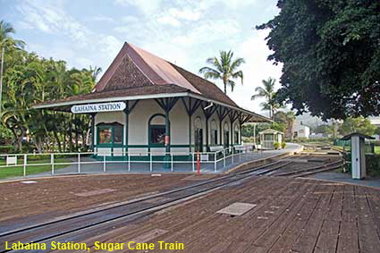 Lahaina Station, Sugar Cane Train, Lahaina, Maui, HI, USA. Lahaina Station, Sugar Cane Train, Lahaina, Maui, HI, USA.