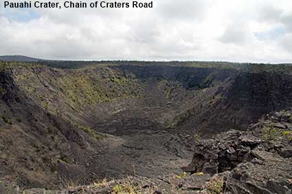Pauahi Crater, Chain of Craters Road, Hawaii Volcanoes NP, Hawaii , HI, USA Pauahi Crater, Chain of Craters Road, Hawaii Volcanoes NP, Hawaii , HI, USA