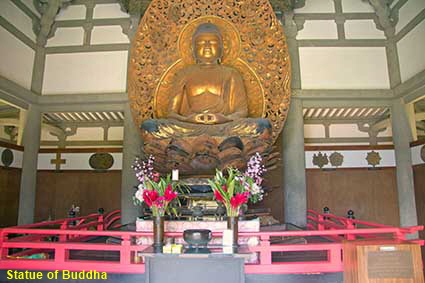 Statue of Buddha, Byodo-in Temple, Oahu, HI, USA Statue of Buddha, Byodo-in Temple, Oahu, HI, USA