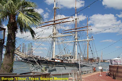 Barque 'Elissa', Texas Seaport Museum, Galveston, TX, USA