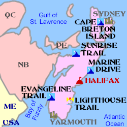 Nova Scotia Minimap Nova Scotia Minimap